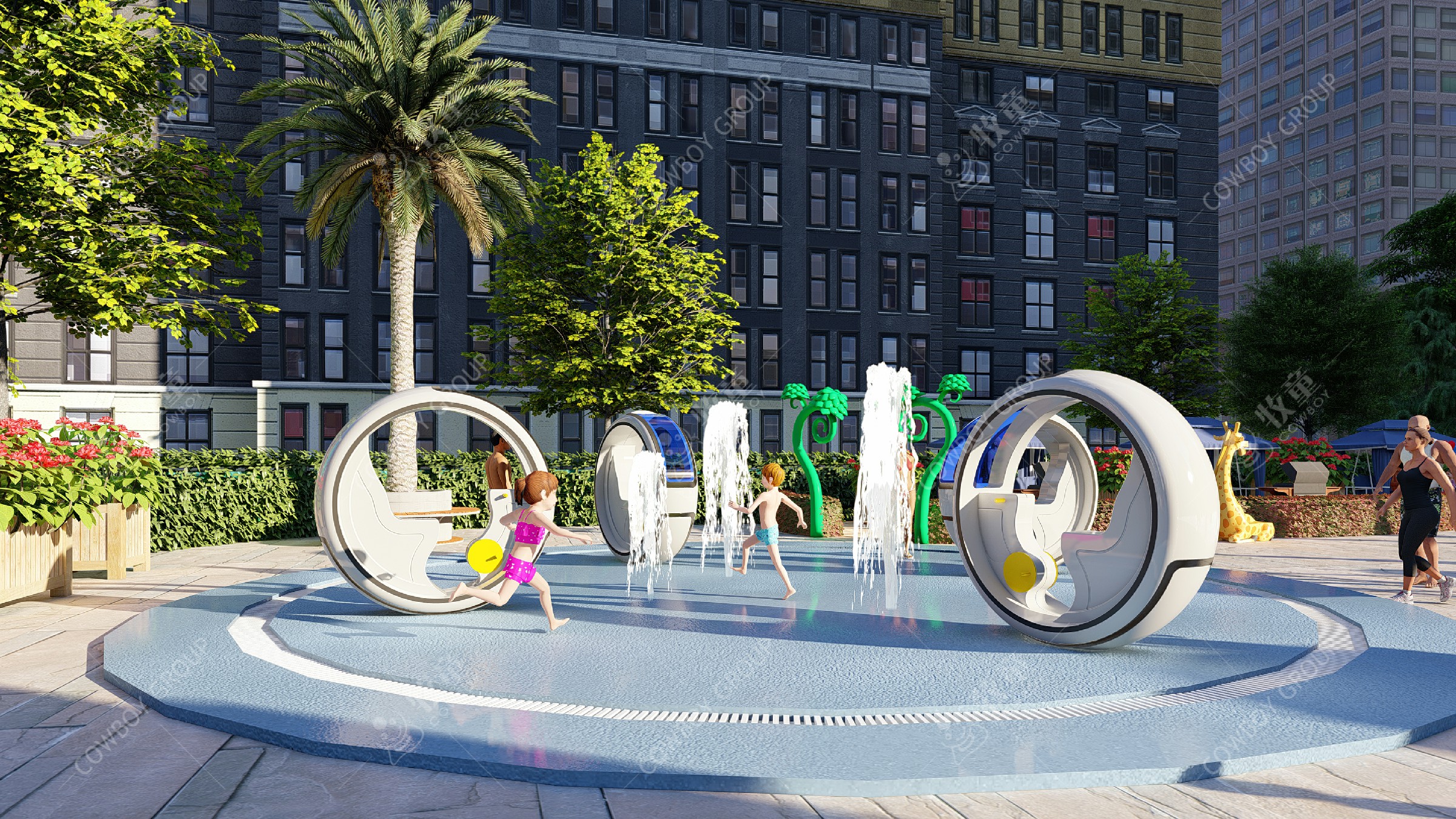 水上樂園設備的兩種定位需求